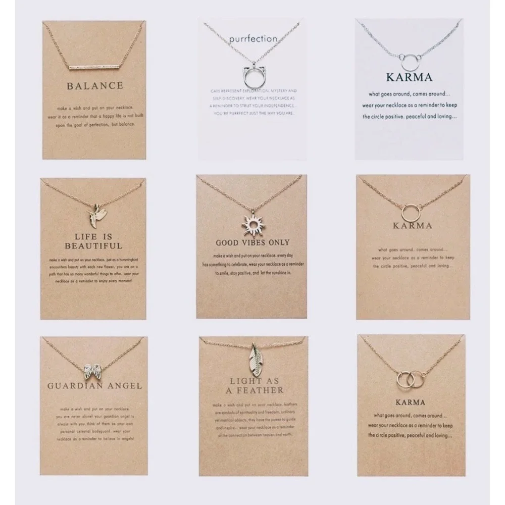 NEW Balance Bar Necklace Gold Minimalist‎ Pendant Delicate Chain Jewelry Gift